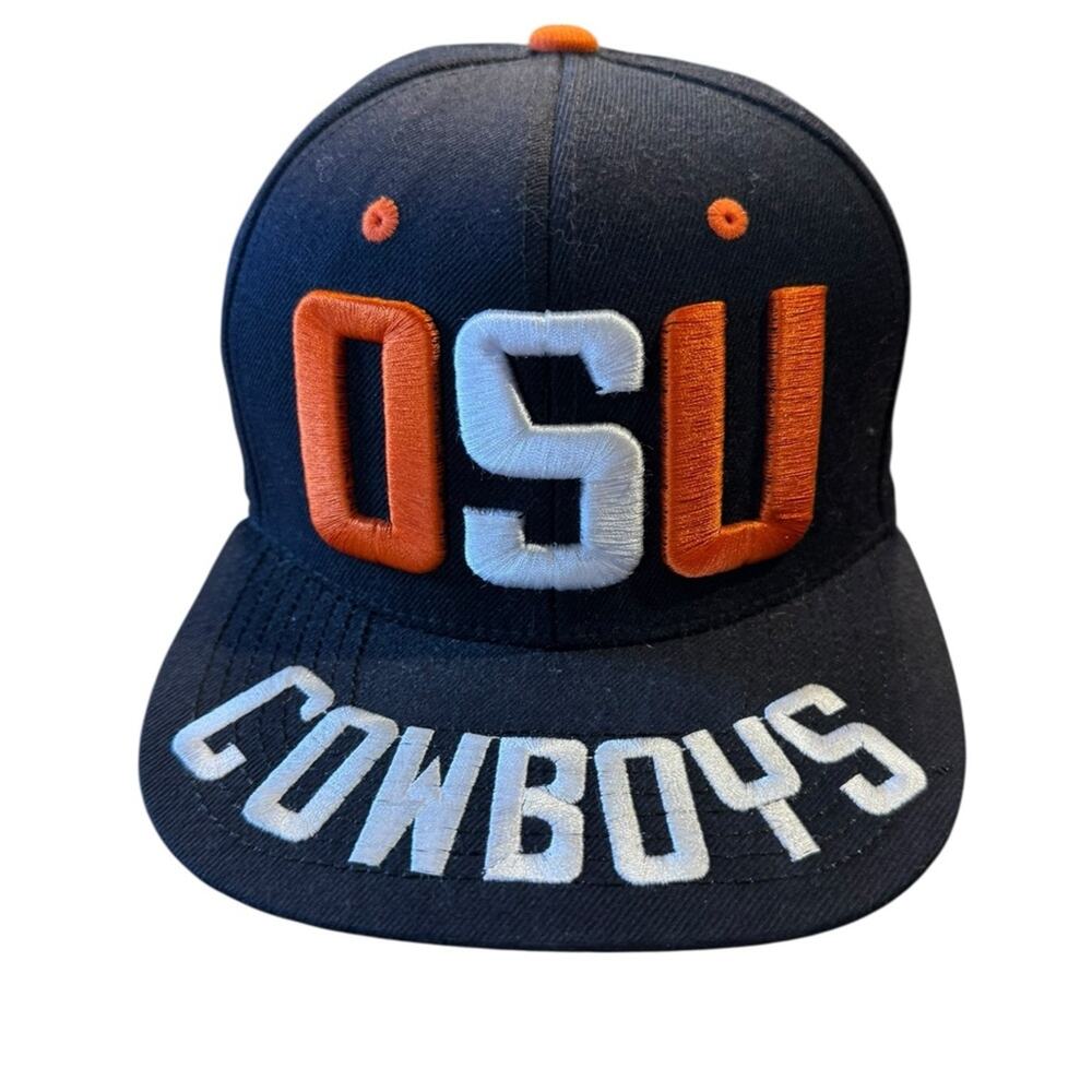 OSU Cowboys Flatbill Hat/Cap - Black and Orange by Zephyr Size 7 1/8